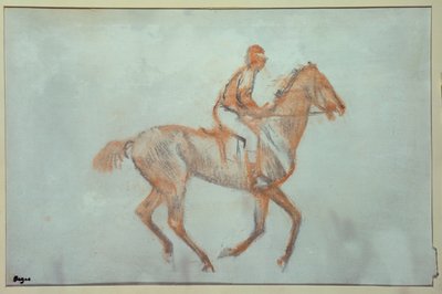 Jockey im Galopp, ca. 1881 von Edgar Degas