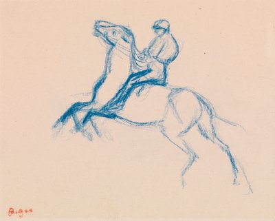 Jockey auf Pferd von Edgar Degas