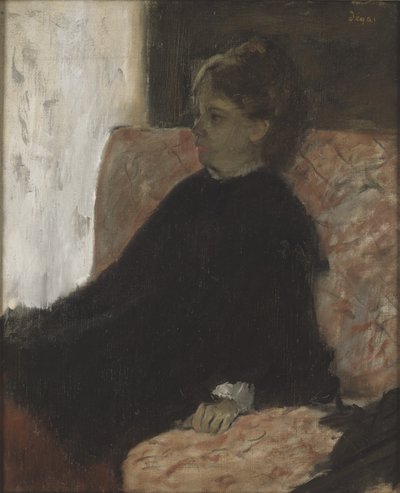 Dame in Schwarz von Edgar Degas