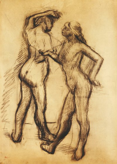Aktstudie von Edgar Degas