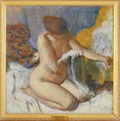 Nackt nach dem Bad von Edgar Degas