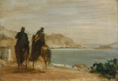 Promenade am Meer, ca. 1860 von Edgar Degas