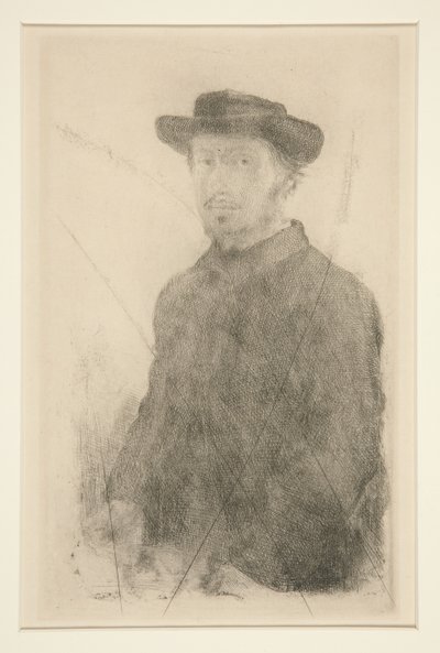 Selbstporträt, 1857 von Edgar Degas