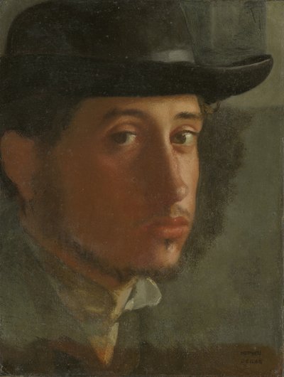 Selbstporträt, 1857 von Edgar Degas