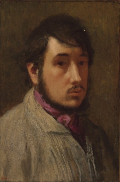 Selbstporträt, ca. 1858 von Edgar Degas