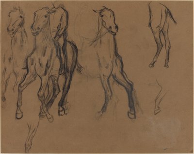 Studie von Pferden, ca. 1886 von Edgar Degas