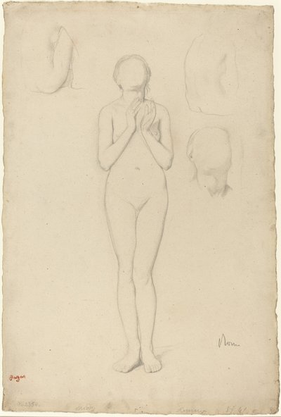 Studie eines weiblichen Aktes von Edgar Degas