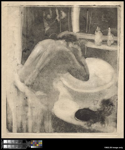 Das Waschbecken, ca. 1880-85 von Edgar Degas