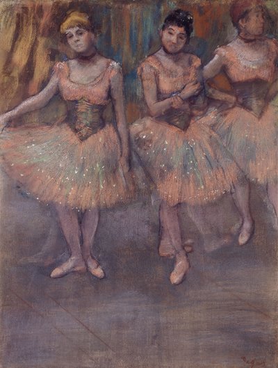 Drei Tänzerinnen vor der Probe, ca. 1880 von Edgar Degas