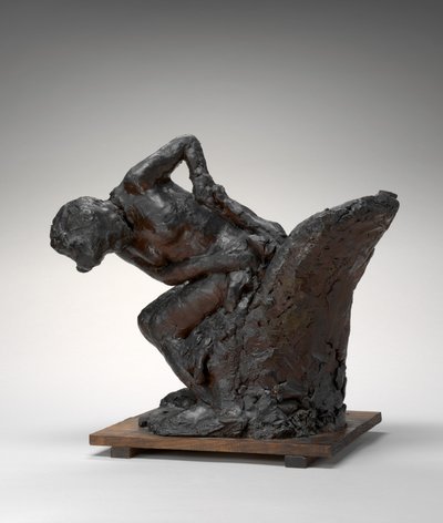 Sitzende Frau, die ihre linke Hüfte abwischt von Edgar Degas