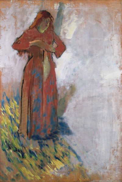Frau beim Ausziehen von Edgar Degas