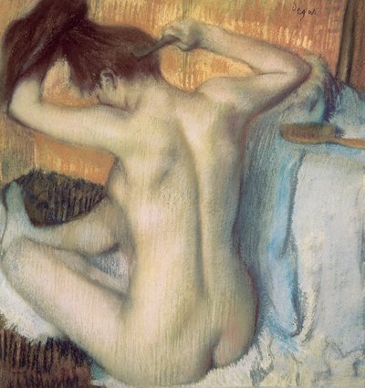 Frau kämmt ihr Haar, ca. 1885 von Edgar Degas