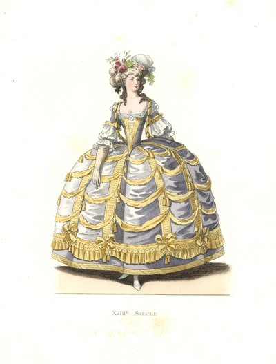 Frau im Ballkleid, Frankreich von Edmond Lechevallier Chevignard