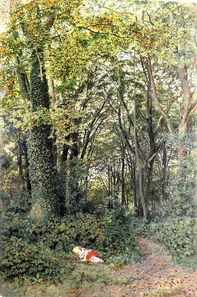 Verloren im Wald von Edmund George Warren