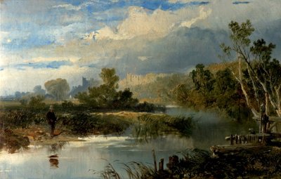 Blick auf Richmond Hall, Yorkshire von Edmund John Niemann