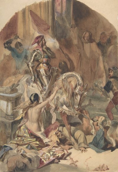Massaker von Nesle 1472 von Édouard Alexandre Odier