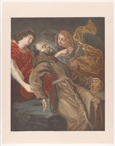 Tod des heiligen Franziskus von Edouard Gautier Dagoty