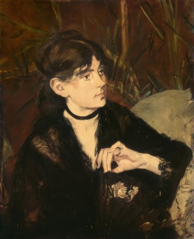 Berthe Morisot mit einem Fächer von Édouard Manet
