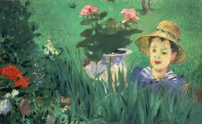 Junge in Blumen Jacques Hoschedé, 1876 von Édouard Manet