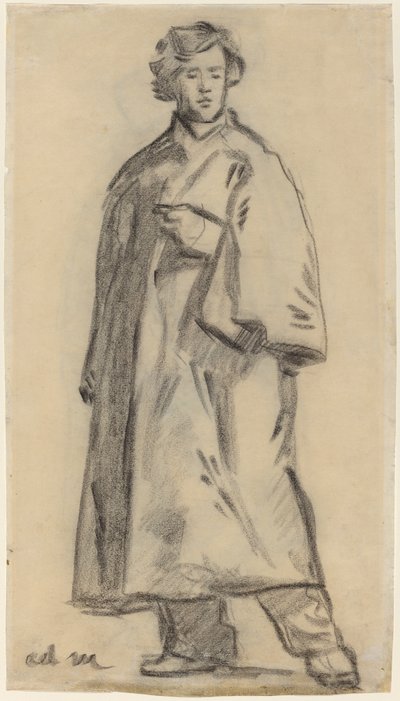 Mann mit einem Umhang [recto], 1852-1858 von Édouard Manet