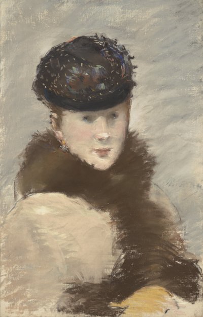 Mery Laurent mit kleinem Toque, 1882 von Édouard Manet