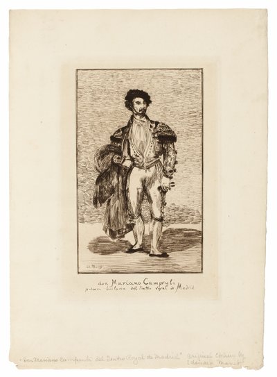Die Balletttänzerin (Don Mariano Camprubi) von Édouard Manet