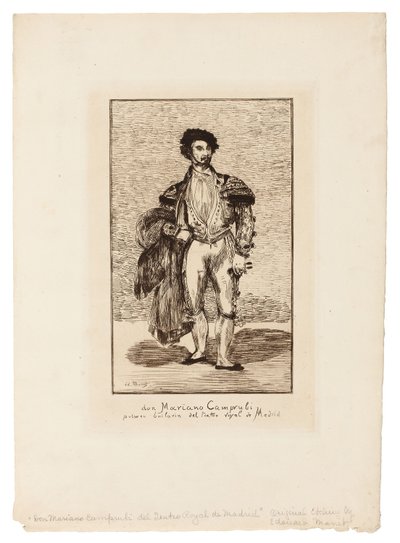 Die Balletttänzerin (Don Mariano Camprubi) von Édouard Manet