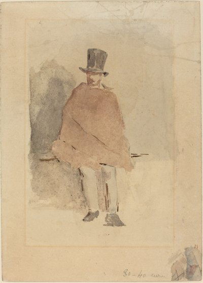 Der Mann mit dem hohen Hut von Édouard Manet