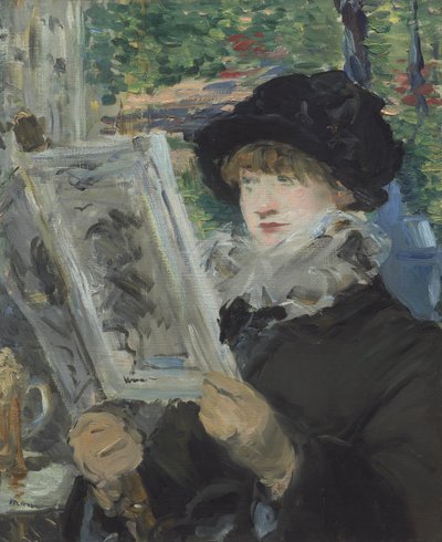 Frau beim Lesen, 1879-80 von Édouard Manet