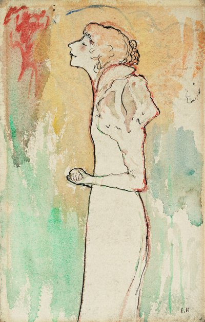 Sängerin, ca. 1891-92 von Edouard Vuillard