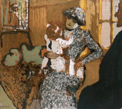 Kind in einer weißen Schürze, ca. 1909 von Edouard Vuillard