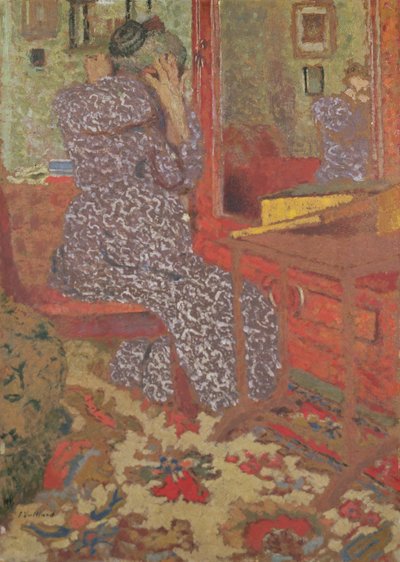 Madame Vuillard richtet ihr Haar, 1900 von Edouard Vuillard