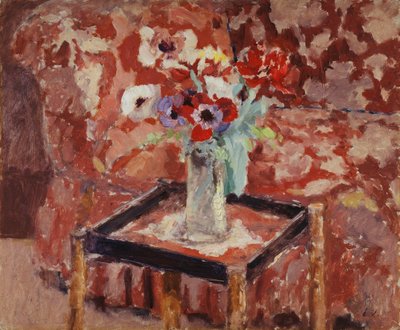 Vase mit Anemonen auf einem Tisch, ca. 1906 von Edouard Vuillard