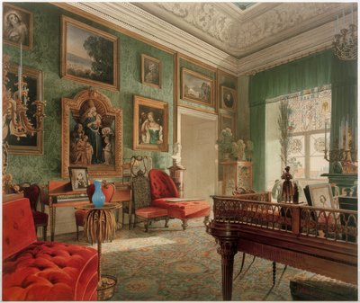 Grünes Zimmer im Berliner Schloss von Johann Philipp Eduard Gartner