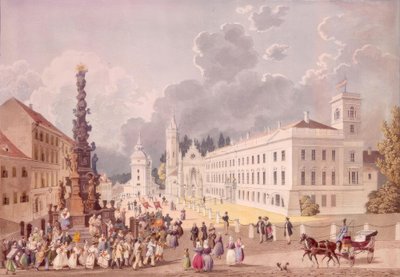 Das Hochfürstliche Palais auf dem Schloßplatz von Eduard Gurk