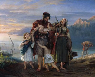 Heimkehr der Armatolen, 1836 von Eduard Magnus