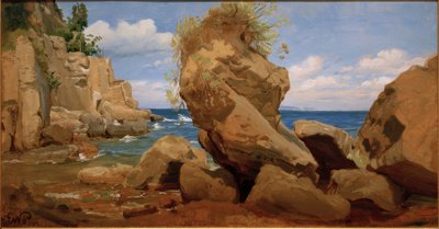 Küstenlandschaft bei Sorrent von Eduard Wilhelm Pose