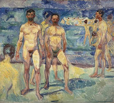 Badende Männer von Edvard Munch