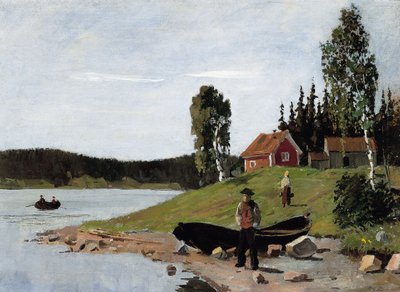 Küstenlandschaft, 1881 von Edvard Munch