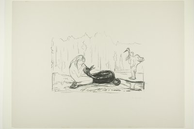 Omega und der Hirsch von Edvard Munch