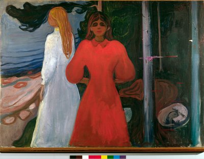 Rot und Weiß von Edvard Munch