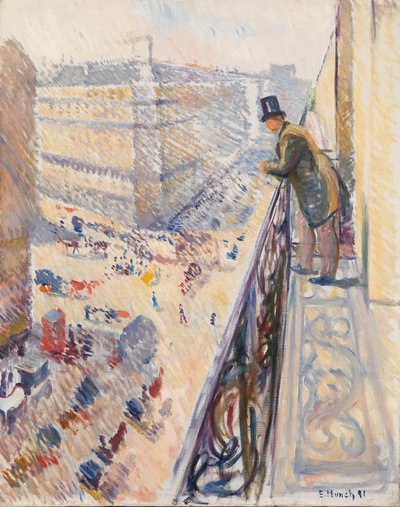 Rue Lafayette von Edvard Munch