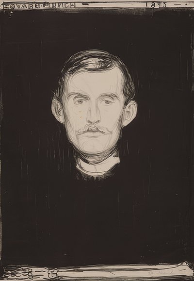 Selbstbildnis von Edvard Munch