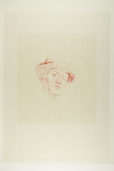 Selbstporträt mit Hut I von Edvard Munch