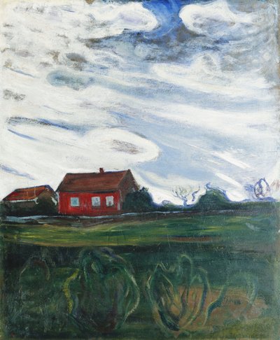 Das rote Haus von Edvard Munch
