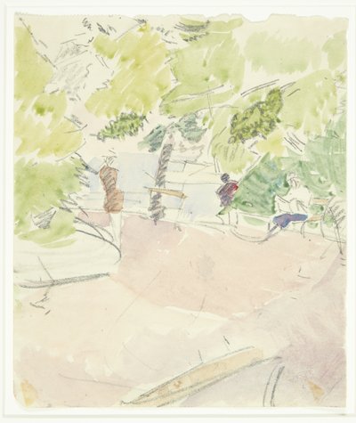 Farbstudie für das Langeliniebild von Edvard Weie