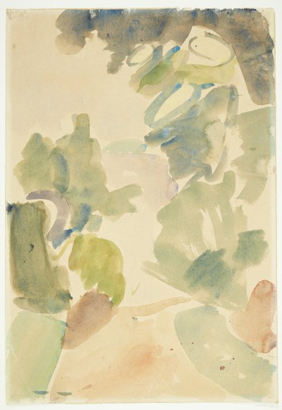 Waldweg. Farbstudie von Edvard Weie