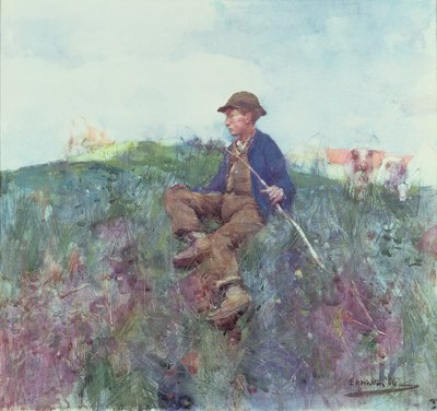 Der Hirtenjunge, 1886 von Edward Arthur Walton