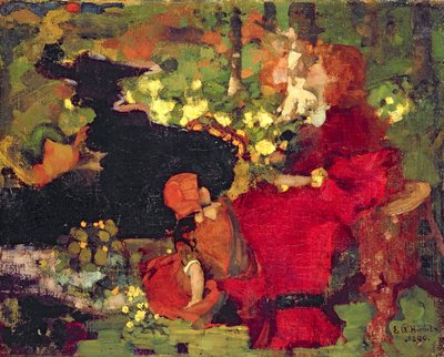 Ein Teich im Wald von Edward Atkinson Hornel