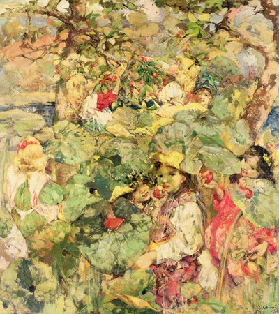 Im Obstgarten von Edward Atkinson Hornel